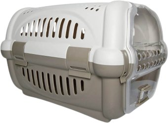 Переноска Georplast Rhino 10569 (бежевый/серый)