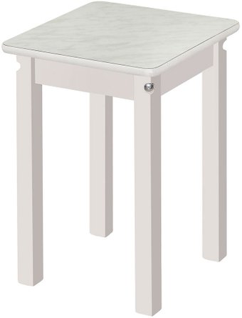 Табурет Элегия ПН (светлый мрамор, лак снег)