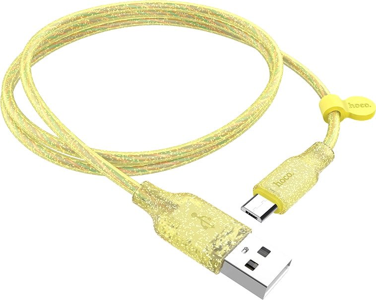 

Кабель Hoco U73 Star Galaxy microUSB (желтый)