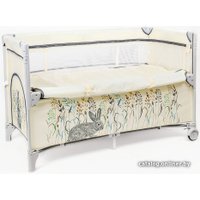 Манеж-кровать Amarobaby Transform Flora AMARO-26TrF/03 (бежевый)