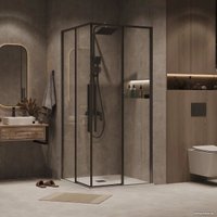 Душевой уголок Grossman Galaxy 80x80x195 300.K33.01.8080.42.00 (графит сатин/стекло прозрачное) в Орше