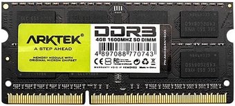 Оперативная память Arktek 4ГБ DDR3 1600 МГц AKD3S4N1600