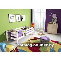 Кровать-тахта Мебельград Соня вариант 3 (массив сосны белый)