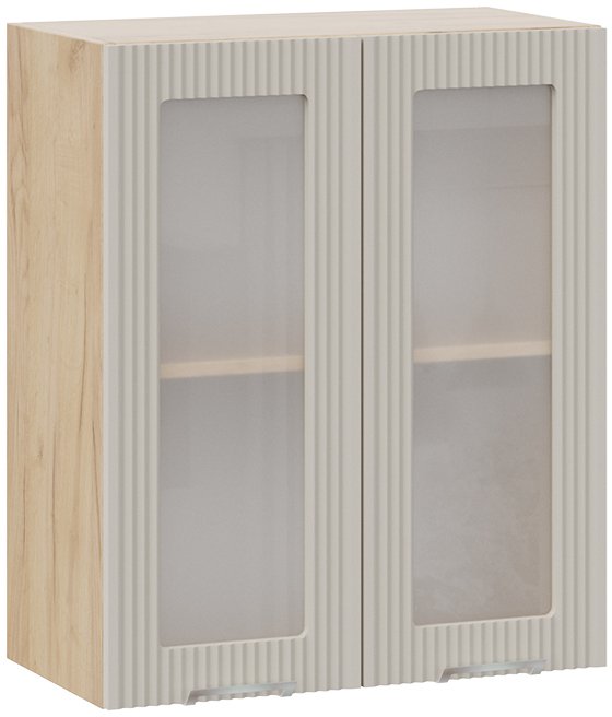 

Шкаф навесной Трия Кимберли 1В6С (дуб крафт золотой/крем)