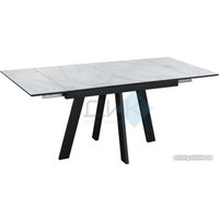 Кухонный стол DikLine WINGS Black (мрамор сноу)