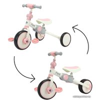 Беговел-велосипед Bubago Flint BG-F-109-4 (белый/розовый)