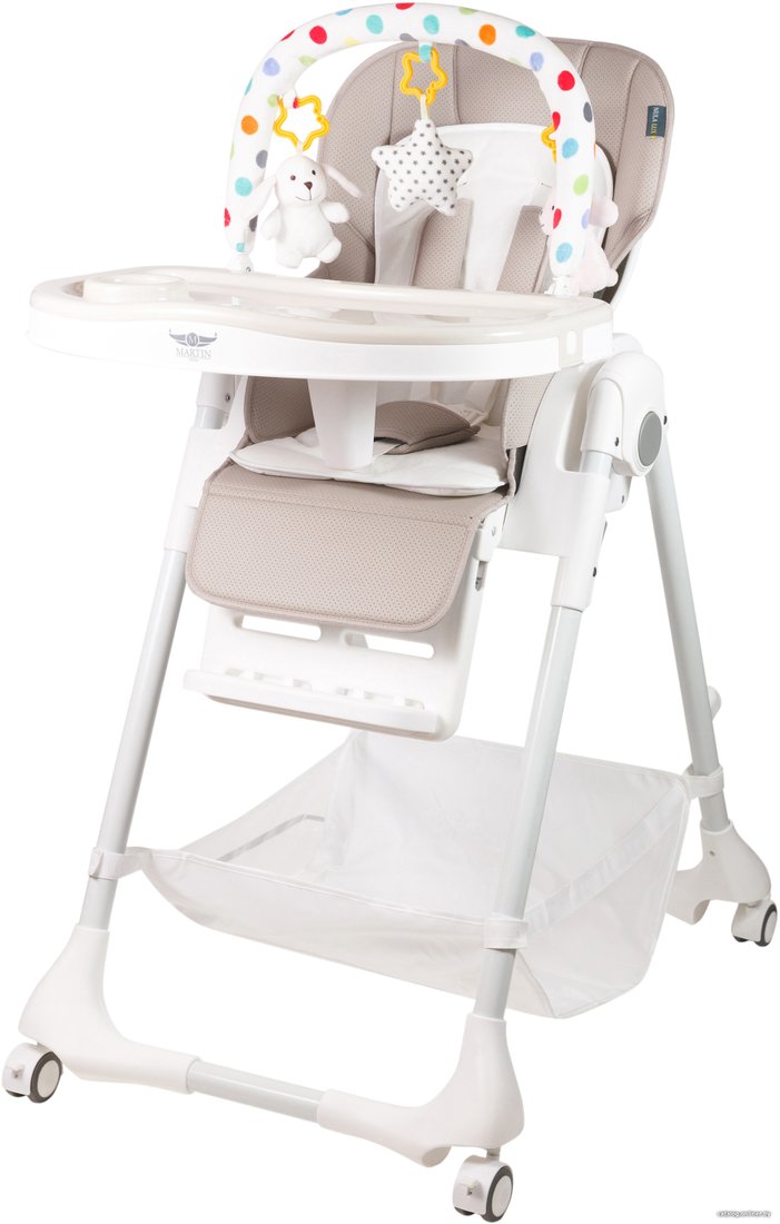 Высокий стульчик Martin Noir Nula Lux (rock grey) 0+