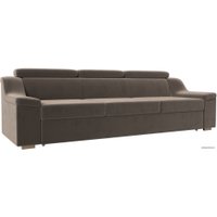 Диван Лига диванов Линдос (велюр, коричневый)