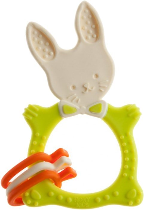 

Погремушка с прорезывателем Roxy Kids Bunny Teether RBT-001GN