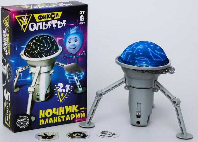 

Ночник Sima-Land Фиксики 2 в 1 Космос. Планетарий 4931358