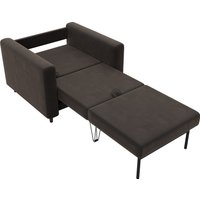 Кресло-кровать Лига диванов Лига-070 132560 (велюр Seven 727 коричневый)