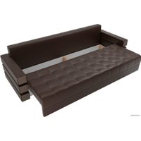 Диван Лига диванов Венеция 27959 (экокожа, коричневый)