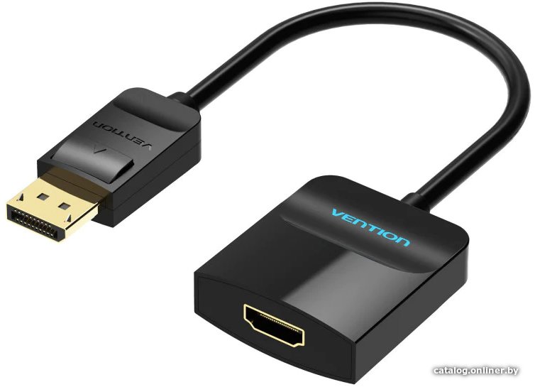 Адаптер Vention HBGBB DisplayPort - HDMI (0.15 м, черный)