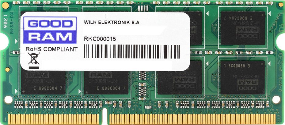 

Оперативная память GOODRAM 8GB DDR3 SO-DIMM PC3-12800 (GR1600S3V64L11/8G)