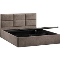 Кровать Трия Стелла Тип 1 140x200 (микровелюр Wellmart Latte) в Пинске