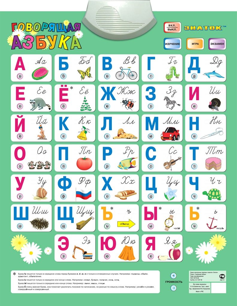 

Интерактивная игрушка Знаток Говорящая азбука PL-02-RU