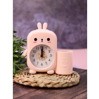 Настольные часы ILikeGift Cute Bunny HS-631-2 (розовый)