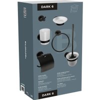 Набор аксессуаров для ванной Bemeta Dark 204600 (черный)