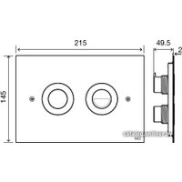 Панель смыва OLI Trend 656504 (глянцевый хром)