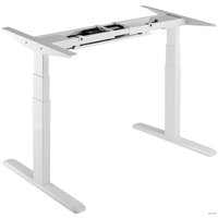 Стол для работы стоя ErgoSmart Unique Ergo Desk 1380x800x18мм (дуб мореный/белый)