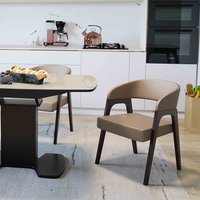 Стул с подлокотниками Трия Техас (графит №219 Велюр Jercy graphite/белый матовый)