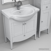  Belux Тумба под умывальник Афины Н 75-01 (Белый матовый)