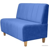 Диван Brioli Руди полоса двухместный (V15-голубой)