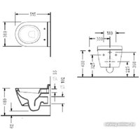 Унитаз подвесной Serel Smart SM25SL (с сиденьем)
