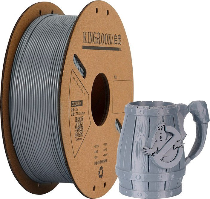 Филамент Kingroon PLA 1.75мм NPLA011 (1кг, Silver)