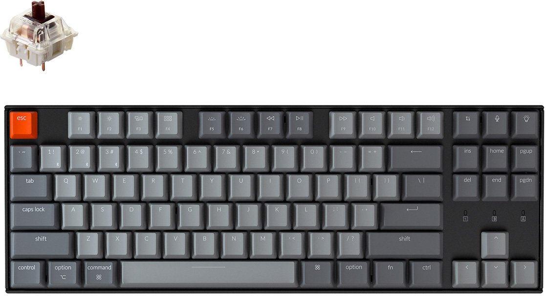 

Клавиатура Keychron K8-H3 RGB K8-H3-RU (Gateron G Pro Brown)