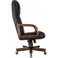 Офисное кресло Бюрократ T-9932Walnut (черный, экокожа)