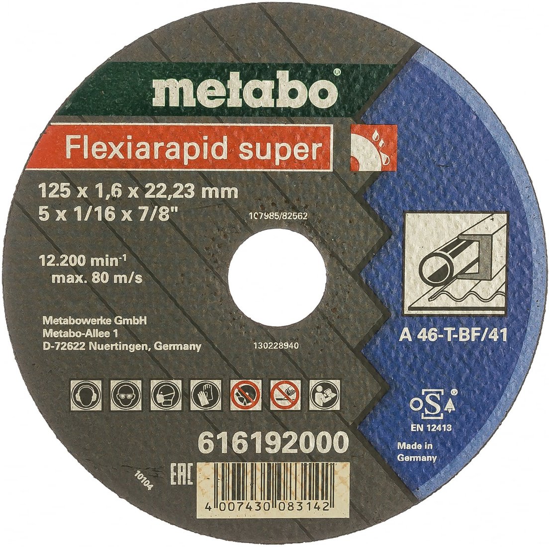 

Отрезной диск Metabo 616192000