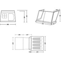 Кемпинговая палатка Naturehike Village 6.0 II CNK2300ZP021-DCFS (коричневый)