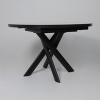 Кухонный стол Мамадома Ronaldo-120 раздвижной 120-160 (onyx premium cer/черный)