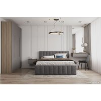Кровать ДСВ Лана 1.8 с ПМ 180x200 (графит софт) в Гомеле