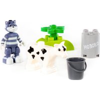 Конструктор Полесье Макси Простоквашино. Матроскин с коровой Муркой 23333