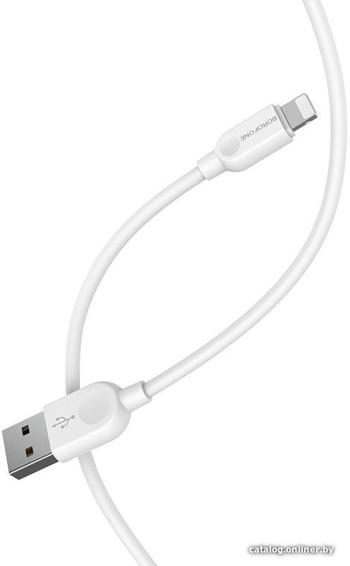 Кабель Borofone BX14 LinkJet AM-8pin Lightning (3 м, белый)