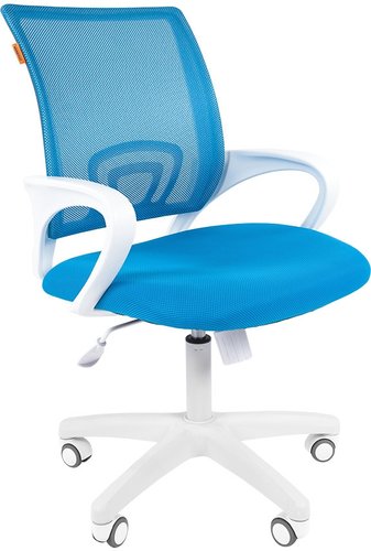 Офисное кресло CHAIRMAN 696 white (голубой)