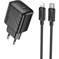 Сетевое зарядное Hoco CS24A Lightning (черный)