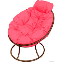 Кресло M-Group Папасан мини 12060208 (коричневый/розовая подушка) в Гомеле