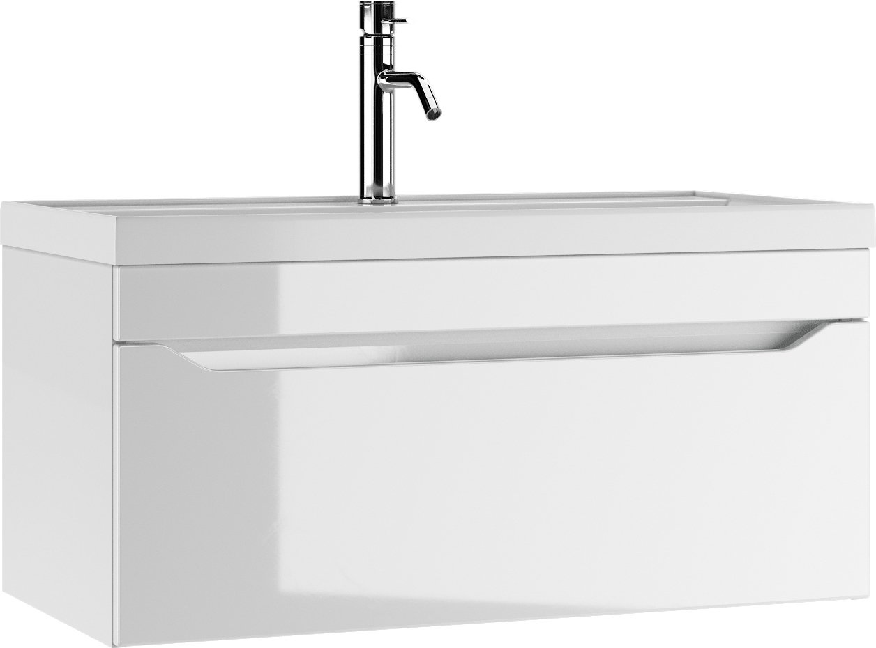 

Айсберг Тумба под умывальник Bazis 90 Ева В1 DA5904T (с одним ящиком)