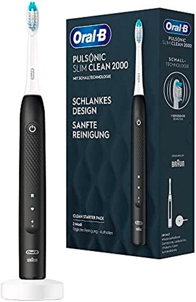 

Электрическая зубная щетка Oral-B Pulsonic Slim Clean 2000 (черный)