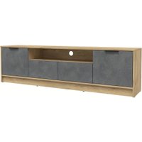 Тумба Интерлиния ТВ Концепт КТ-ТВ4-50 (бетон портленд/дуб золотой)