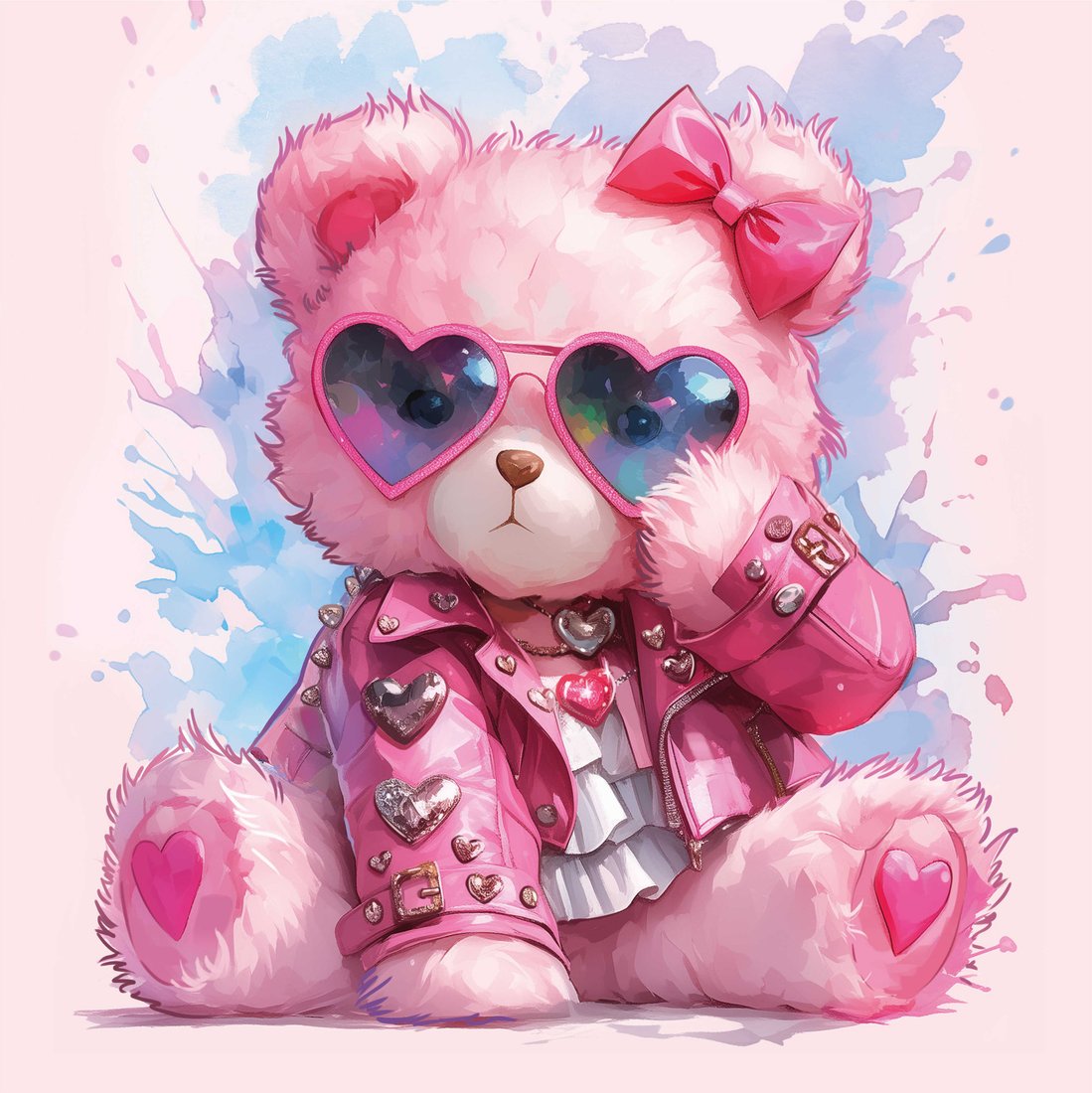 

Алмазная мозаика Феникс+ Розовый мишка 71391