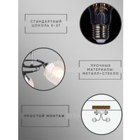 Припотолочная люстра Aitin Pro НПБ 02-3x60-101 K2246/3 (черный/хром)