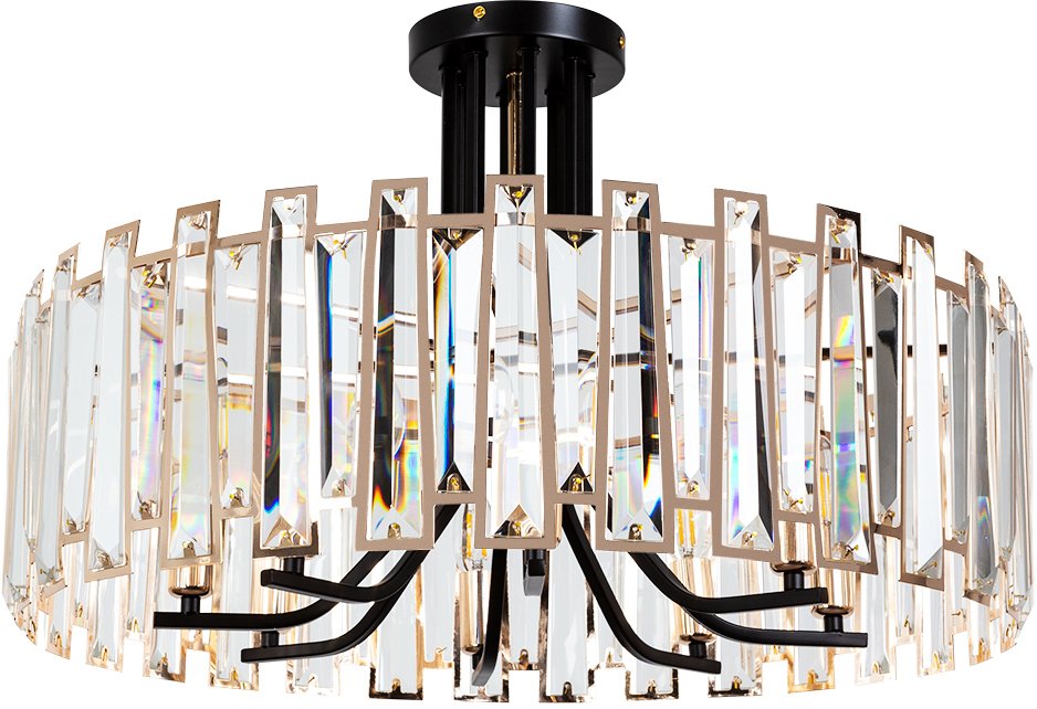 

Люстра средней высоты Arte Lamp Amber A1028PL-8BK