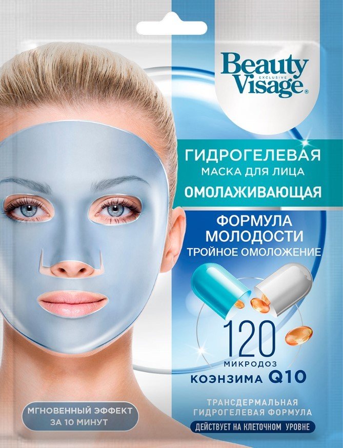 

Фитокосметик Маска для лица гидрогелевая Beauty Visage Омолаживающая (38 г)