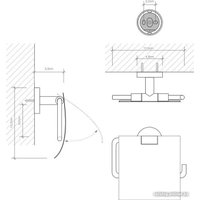 Держатель для туалетной бумаги Decor Walther BA TPH4 0530260