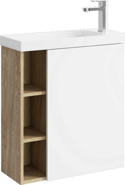 

Aqwella Тумба с умывальником Alba Compact Slim ALB0106RDD+ALB0706WM+CMPSL.06.04.D