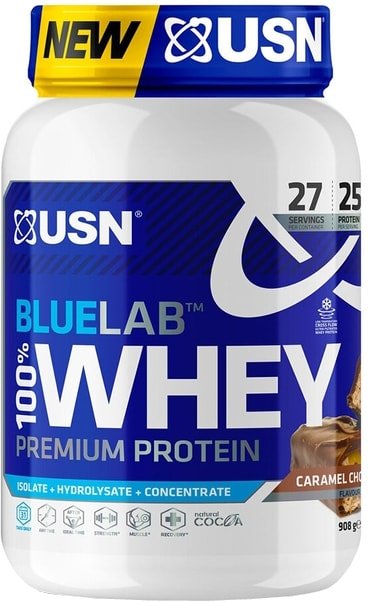 

Протеин сывороточный (изолят) USN BlueLab 100% Whey (908г, карамель/шоколад)